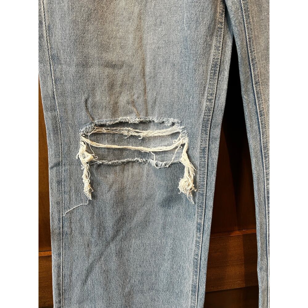 NWT Vervet Leslie 90's Vintage Flare Jeans Distressed Size 29 Light Wash - Picture 5 of 12